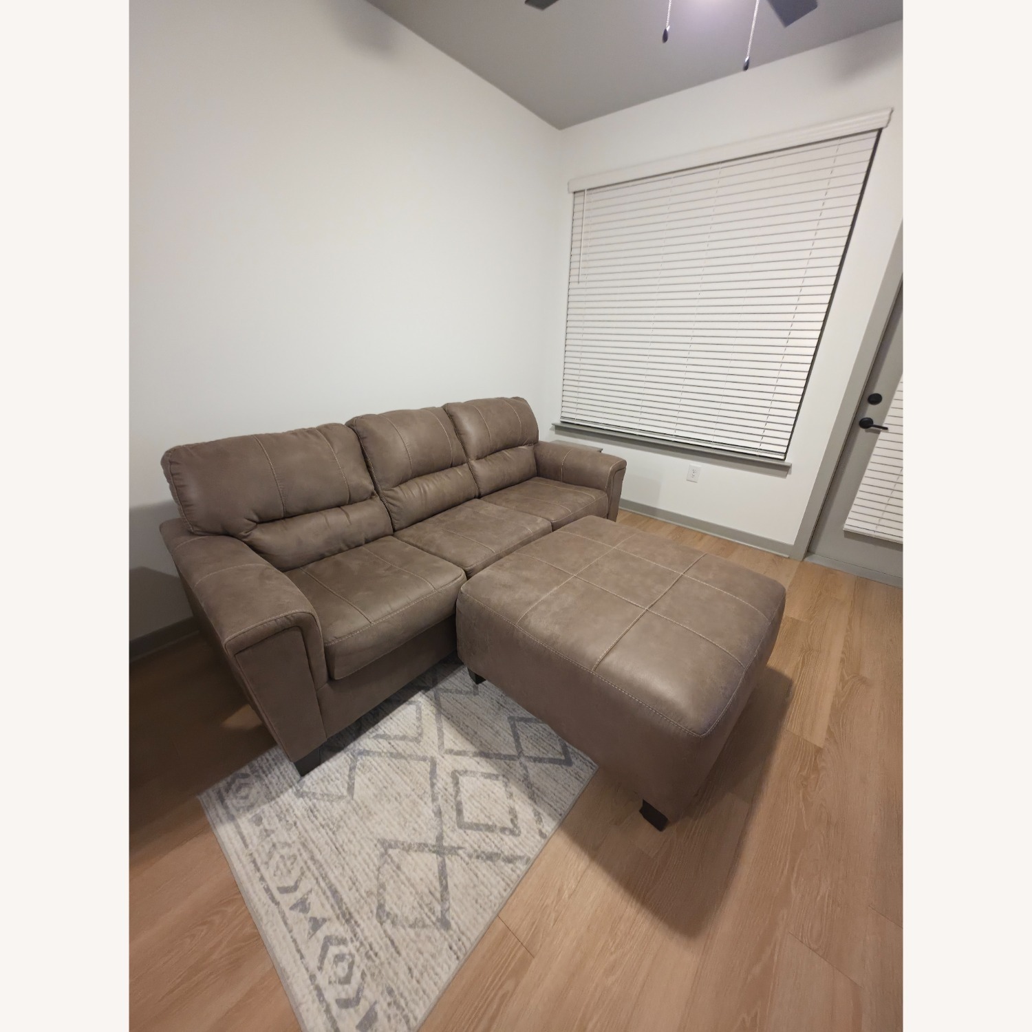 Faux Suede Sofa - image-2