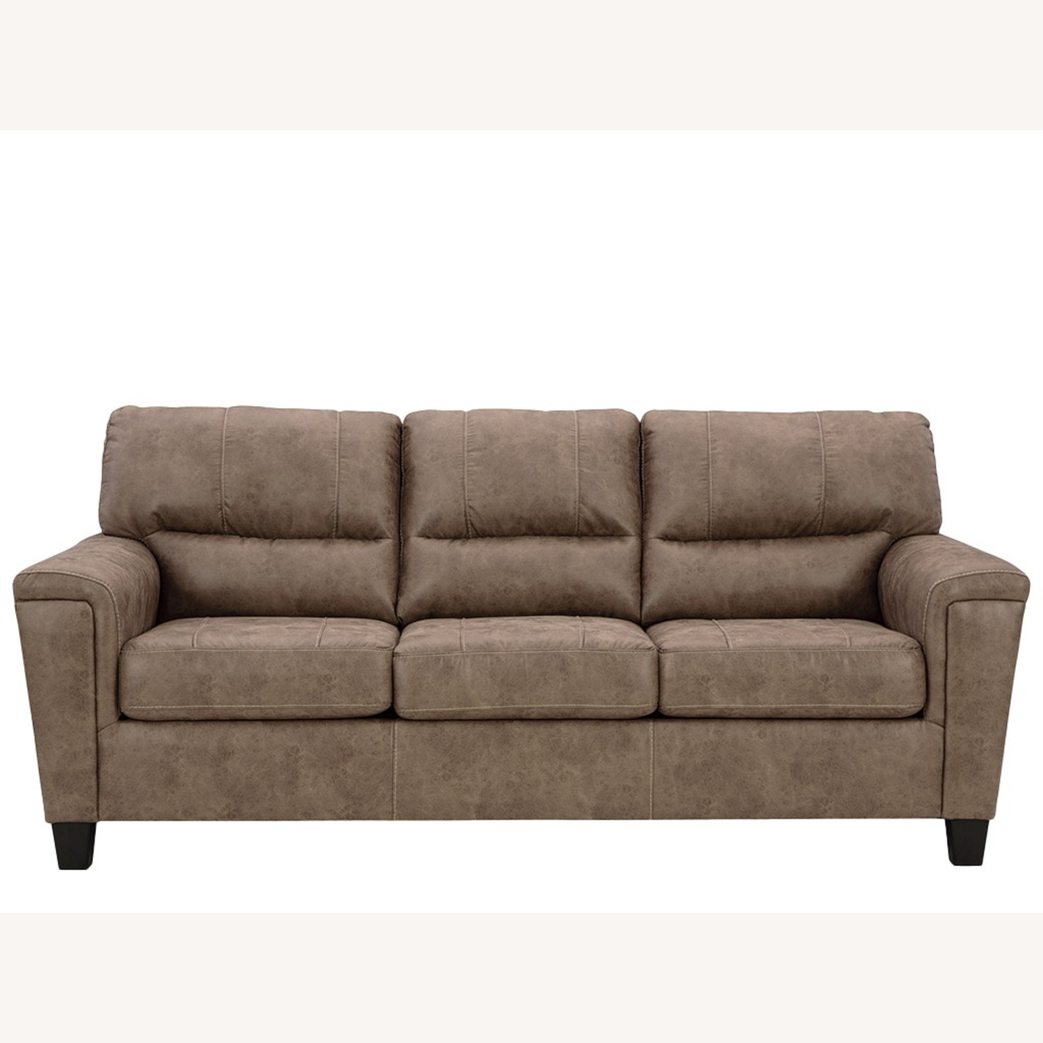 Faux Suede Sofa - image-5