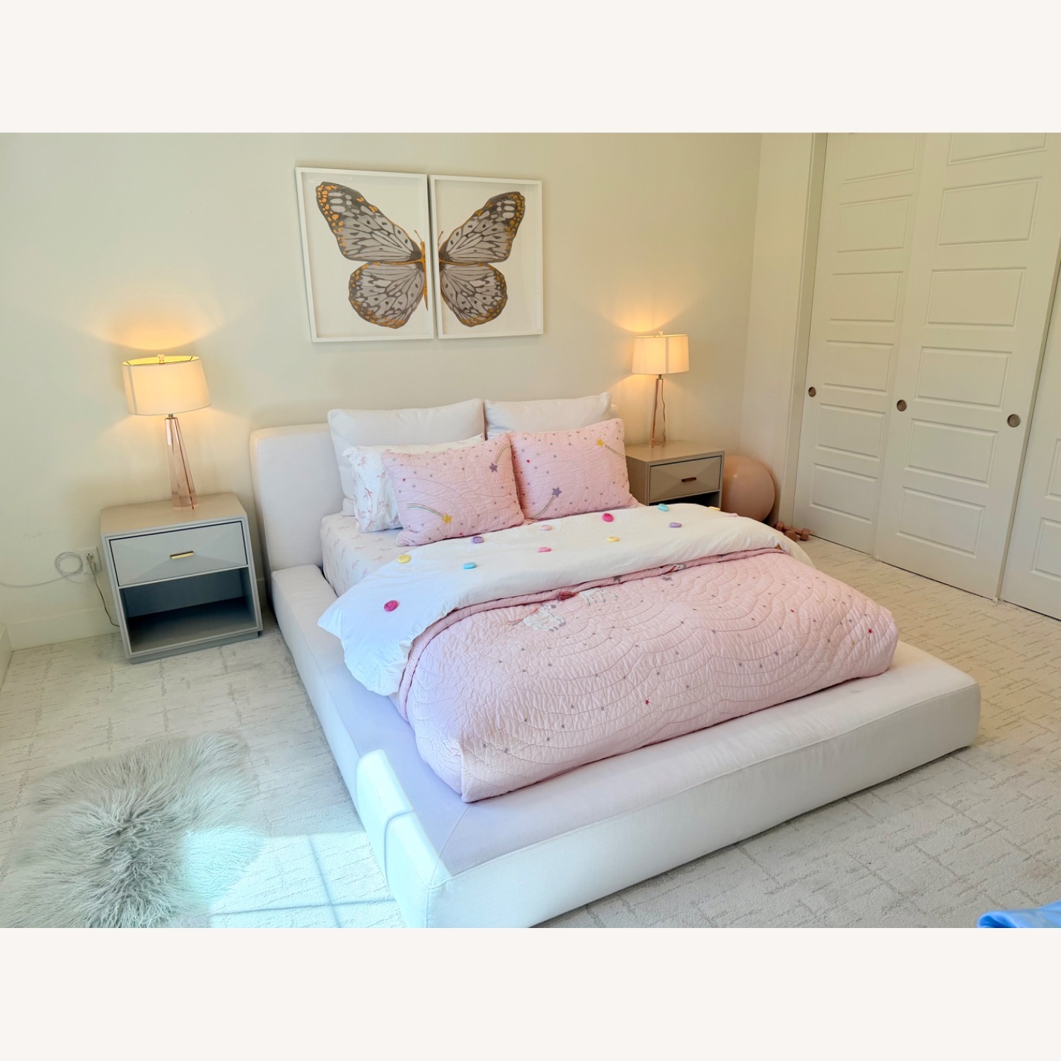 Restoration Hardware Baby & Child White Queen Bed - image-3