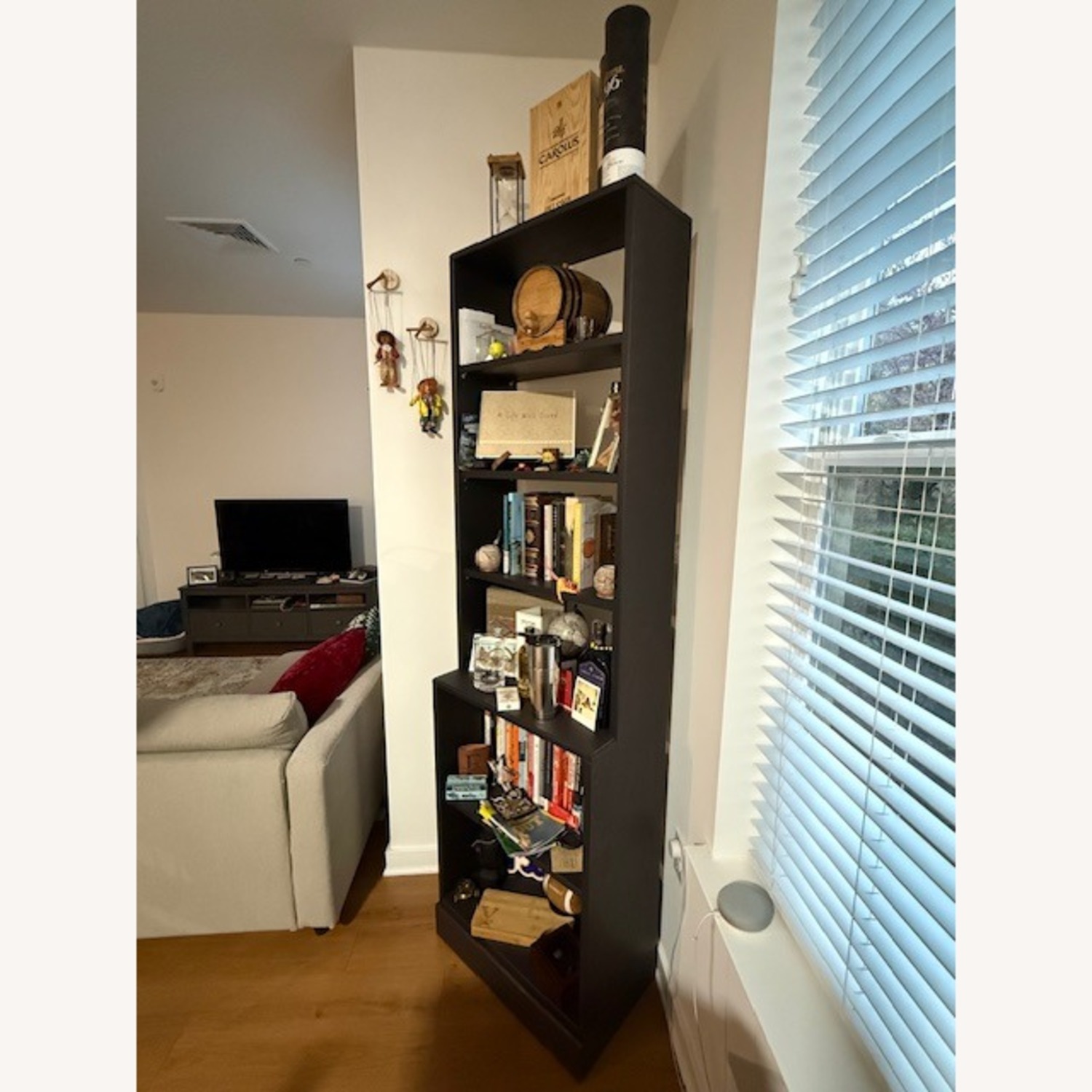 IKEA Havsta Tall Bookcase Dark Brown Wood  - image-2