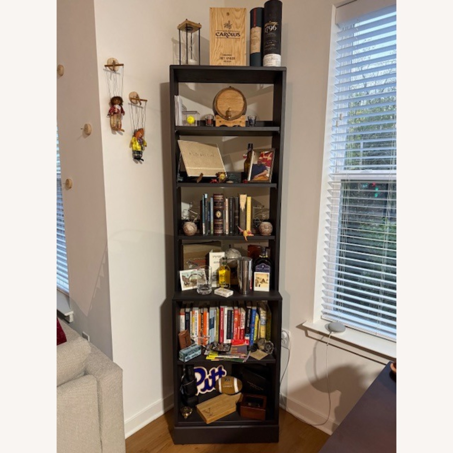 IKEA Havsta Tall Bookcase Dark Brown Wood  - image-3