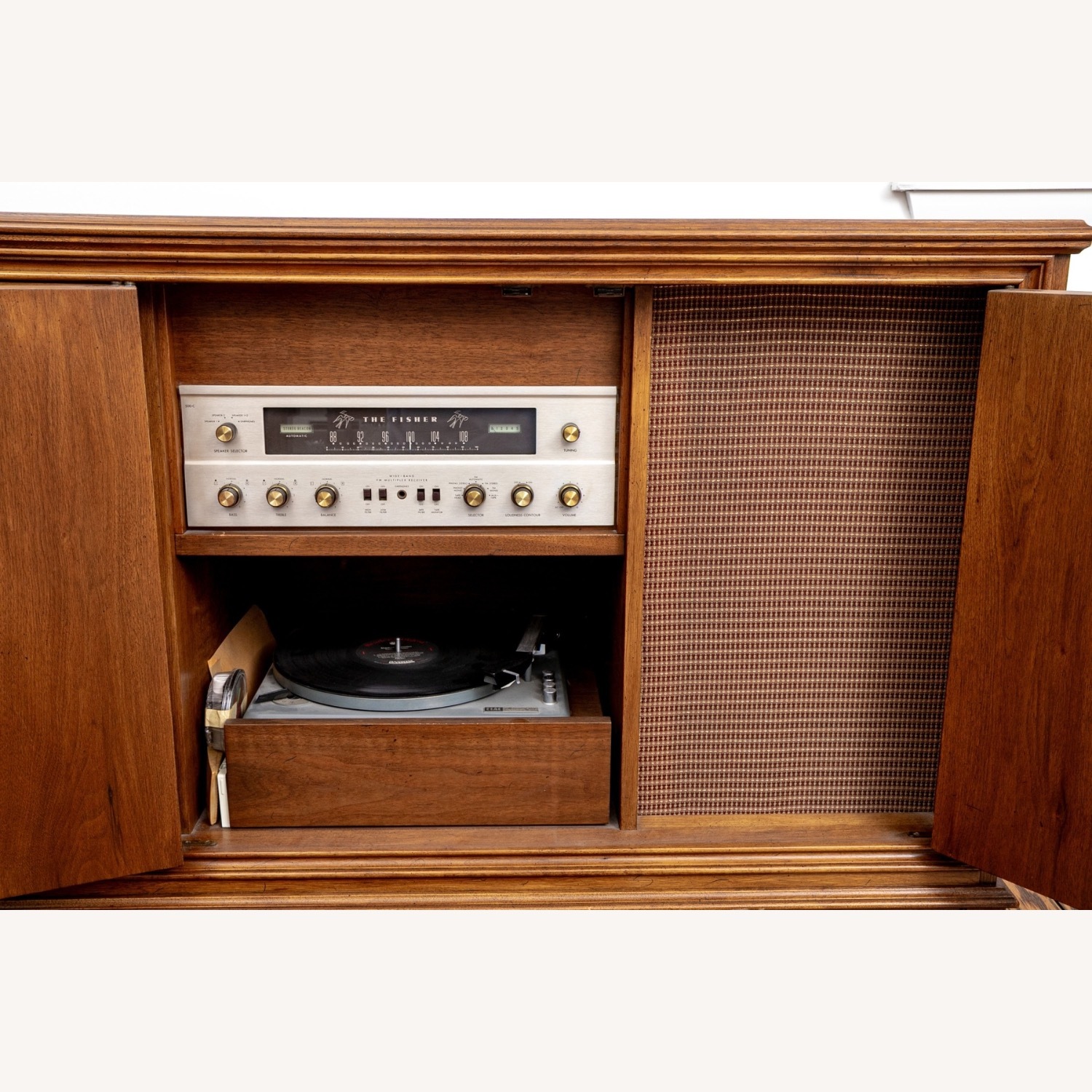 Vintage/Antique Dark Brown Wood Sideboard - image-3