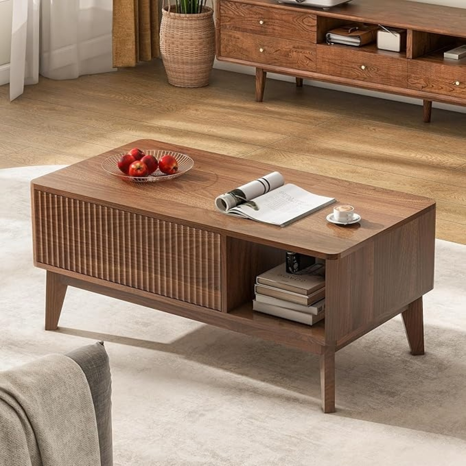 Amazon Lift Top Coffee Table with Storage - image-5