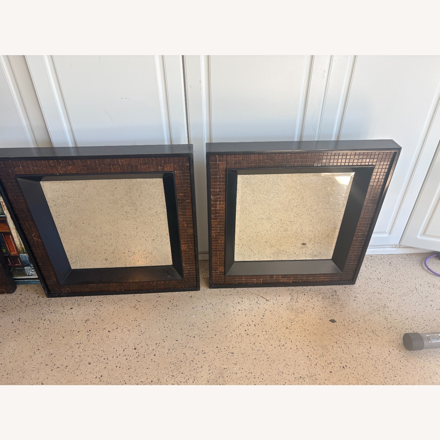 Dark Wood 24x24 Mirrors - image-1