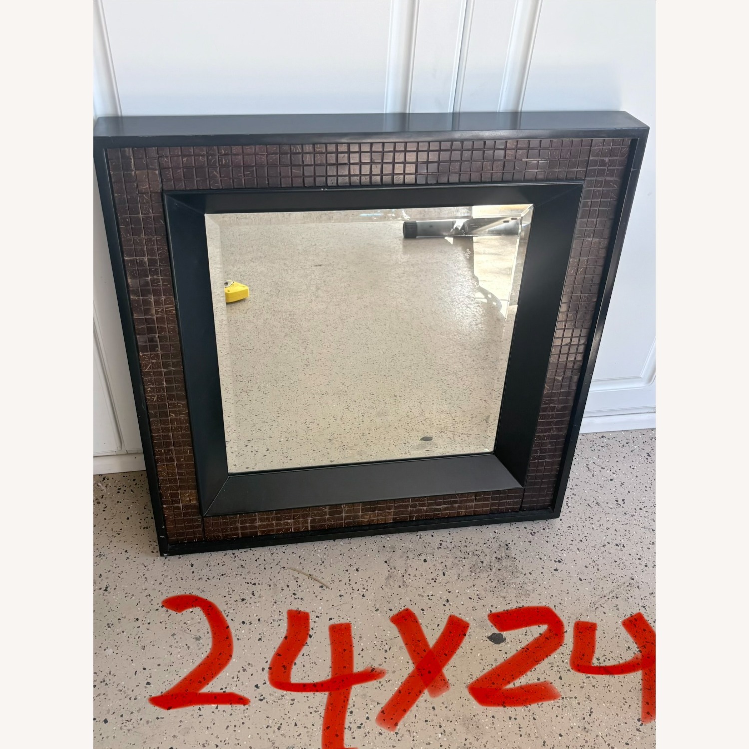 Dark Wood 24x24 Mirrors - image-2
