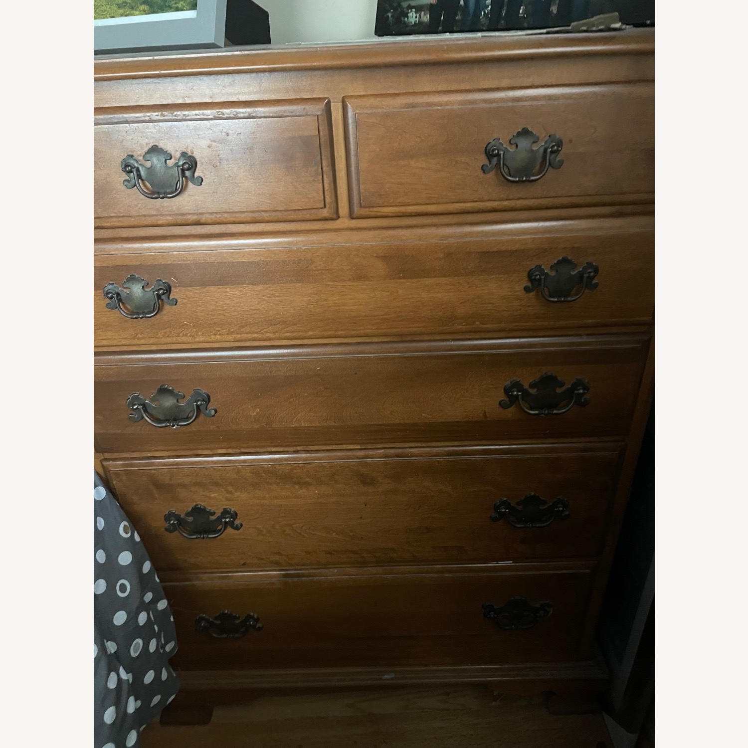 Ethan Allen Maple High Dresser - image-1