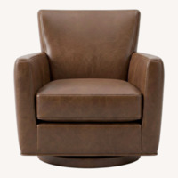Pottery Barn Irving Square Arm Leather Chair