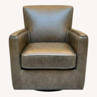 Pottery Barn Irving Square Arm Leather Chair