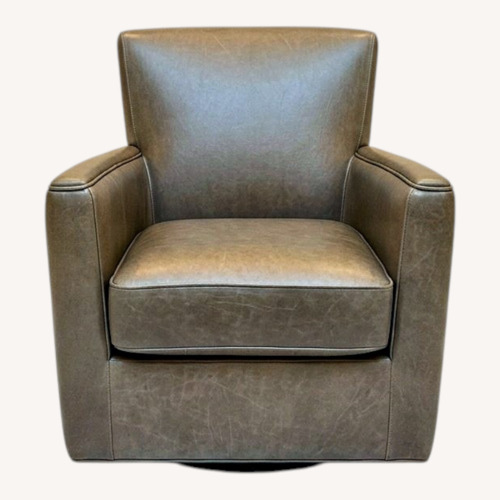 Used Pottery Barn Irving Square Arm Leather Chair for sale on AptDeco