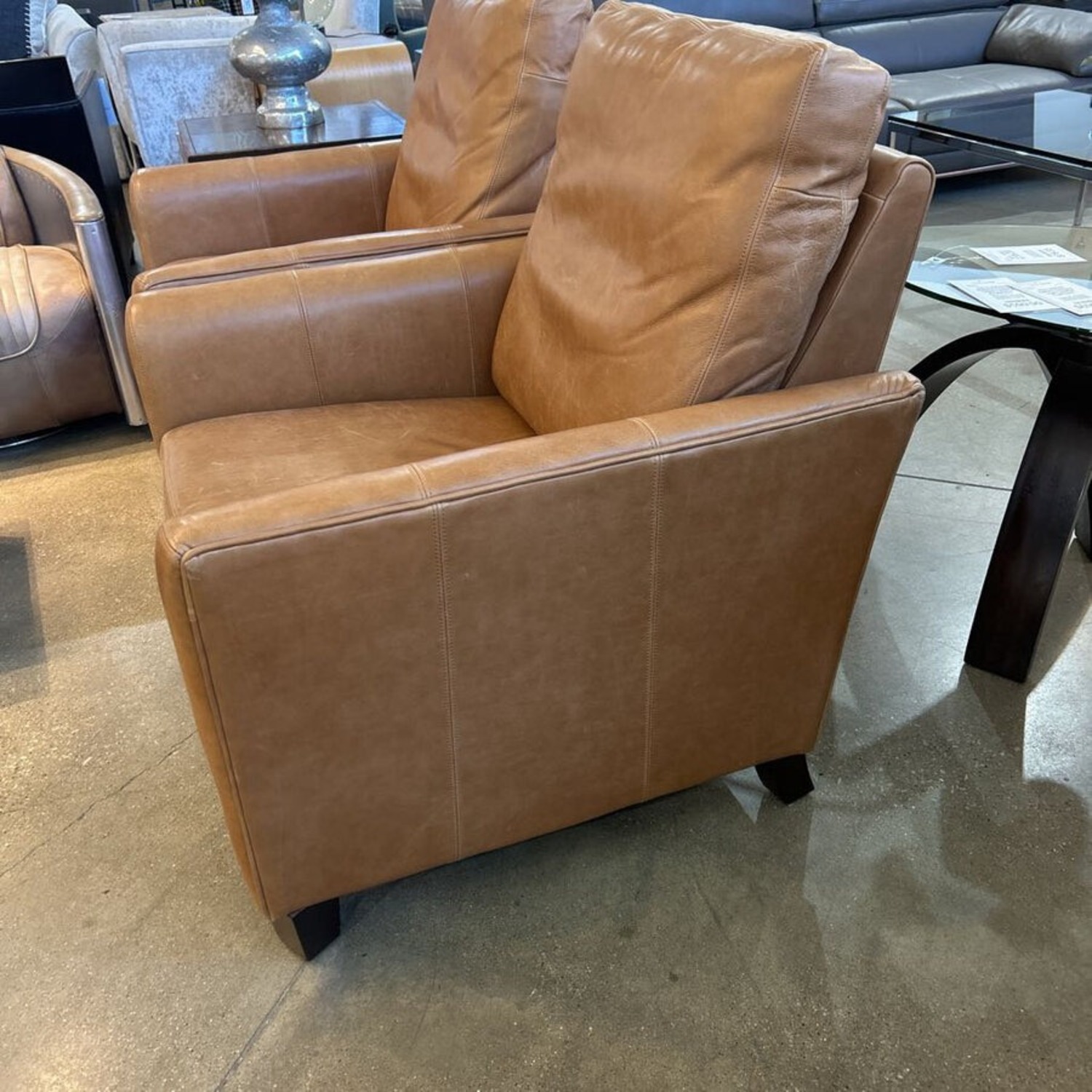 Ballard Designs Layla Leather Pushback Recliner - image-3