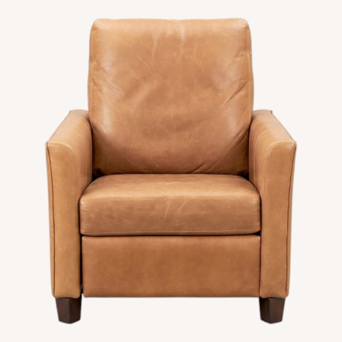 Used Ballard Designs Layla Leather Pushback Recliner for sale on AptDeco