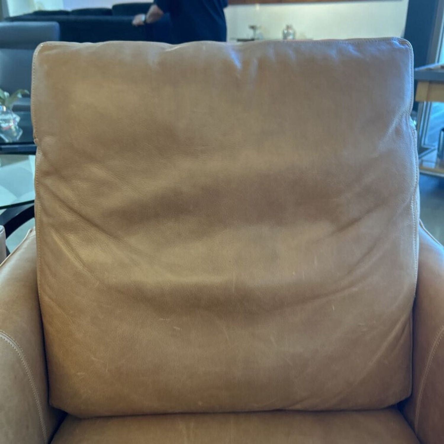 Ballard Designs Layla Leather Pushback Recliner - image-5