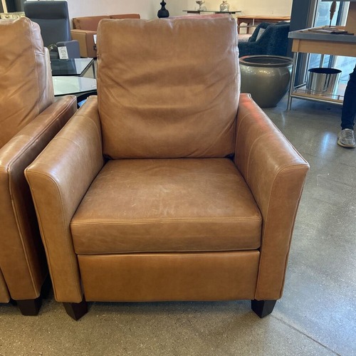 Used Ballard Designs Layla Leather Pushback Recliner for sale on AptDeco