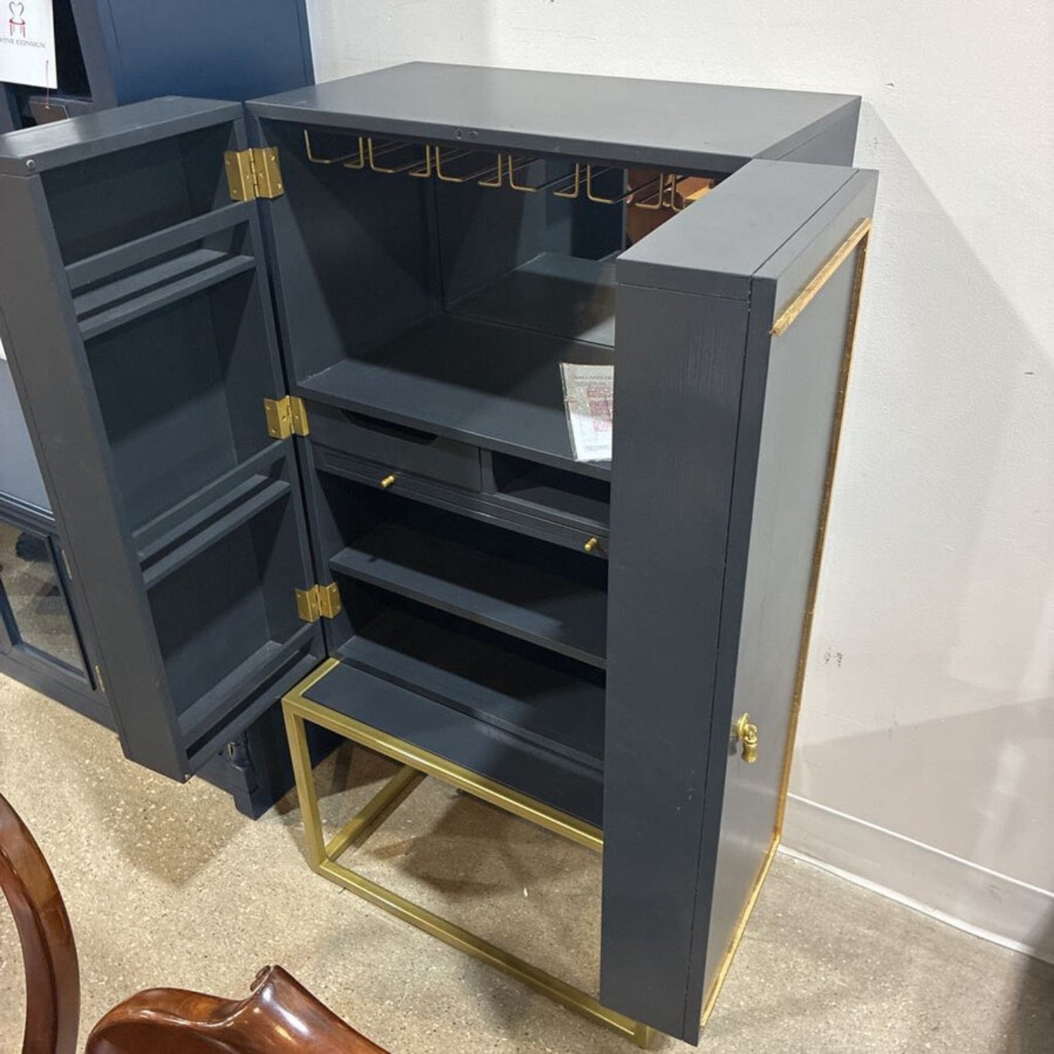 Ballard Designs Harper Campaign Bar Cabinet - image-3