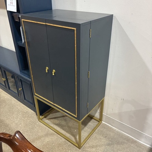 Used Ballard Designs Harper Campaign Bar Cabinet for sale on AptDeco