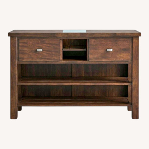 Used Tiered 2-Drawer Utility Console Table for sale on AptDeco