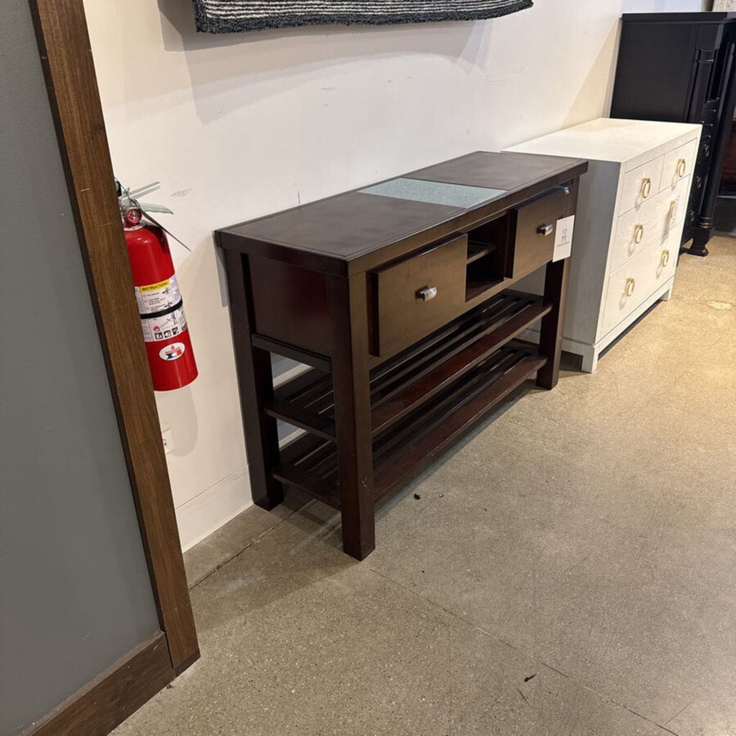 Tiered 2-Drawer Utility Console Table  - image-2