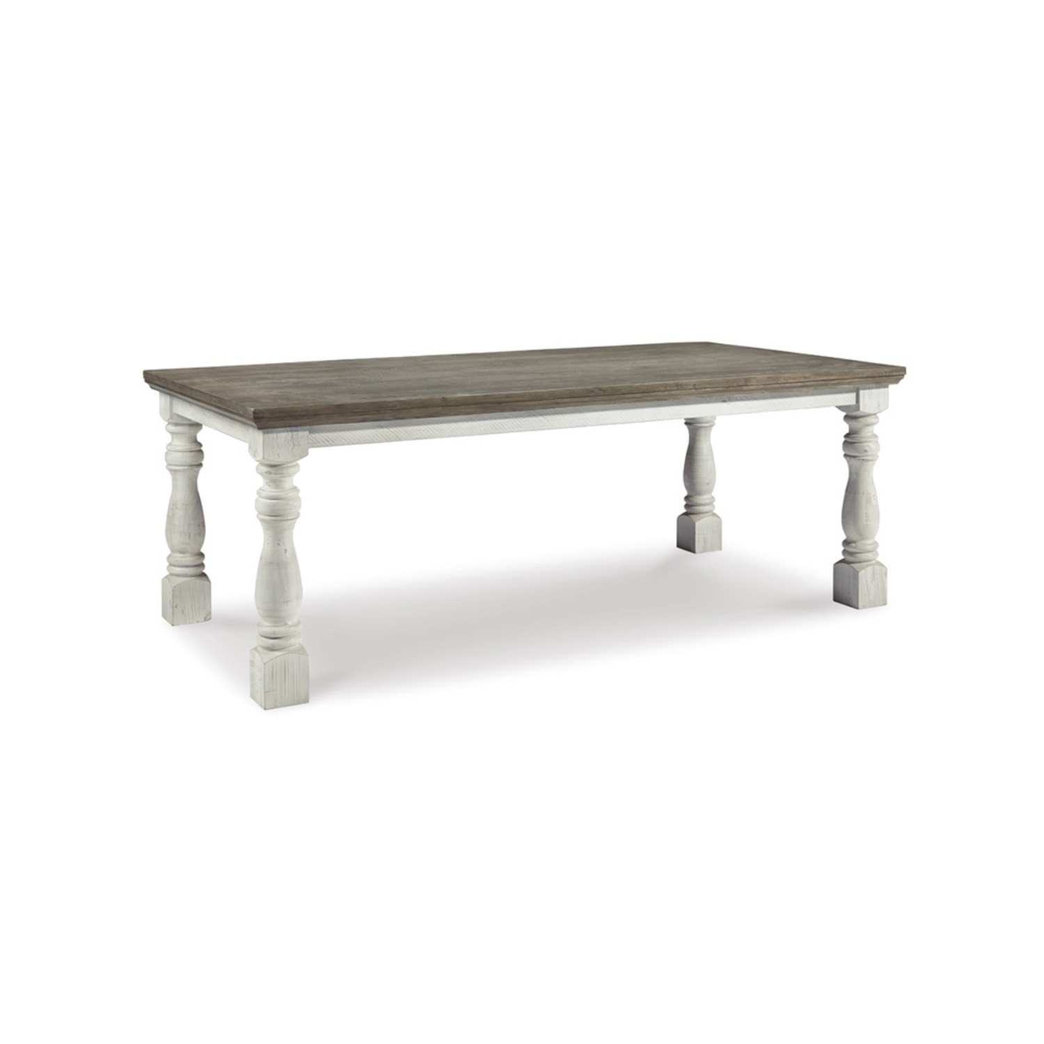 Ashley Furniture Light Gray Wood Dining Table - image-4