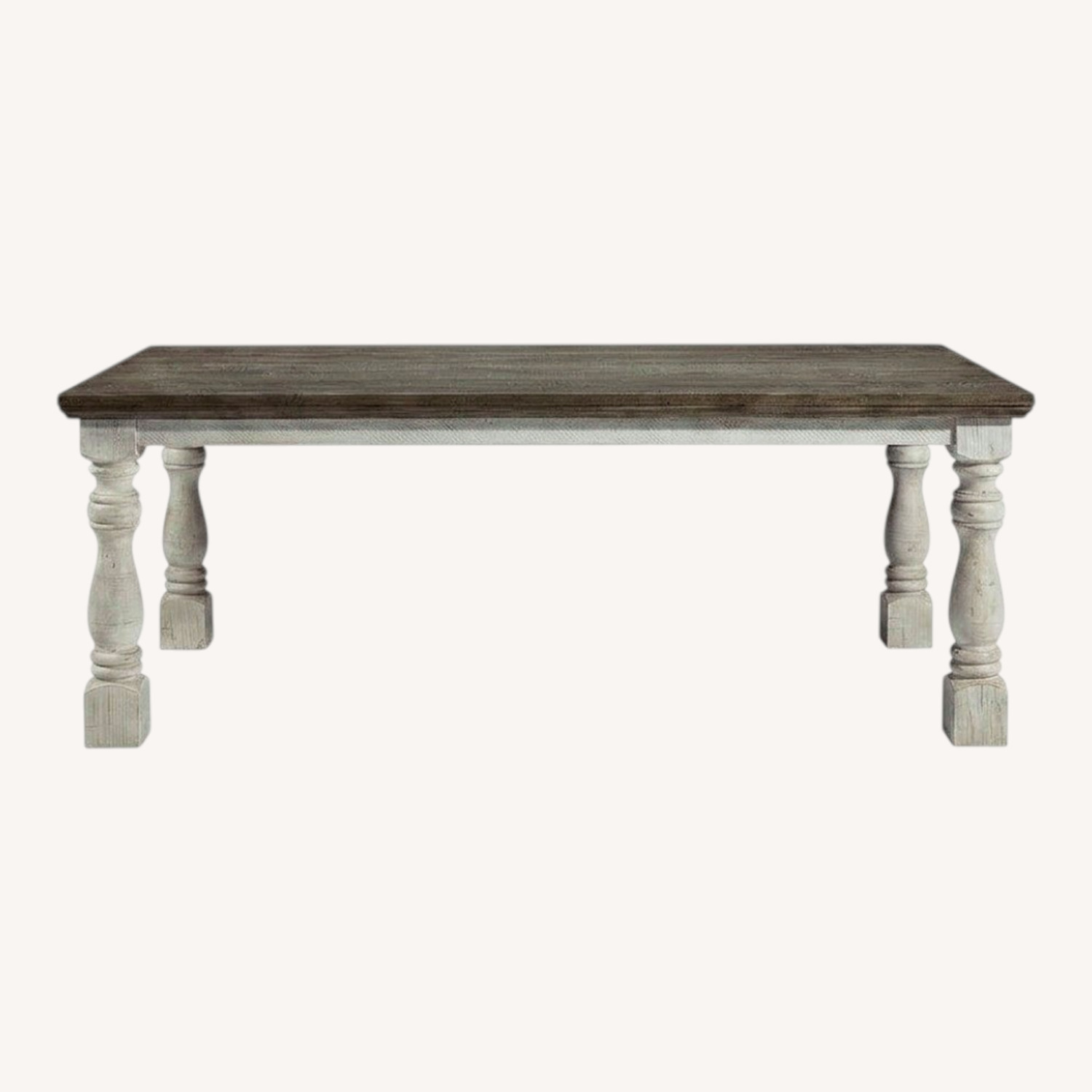 Ashley Furniture Light Gray Wood Dining Table - image-0