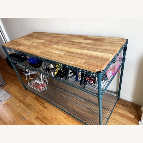 Used Restaurant Supply Butcher Block Island for sale on AptDeco