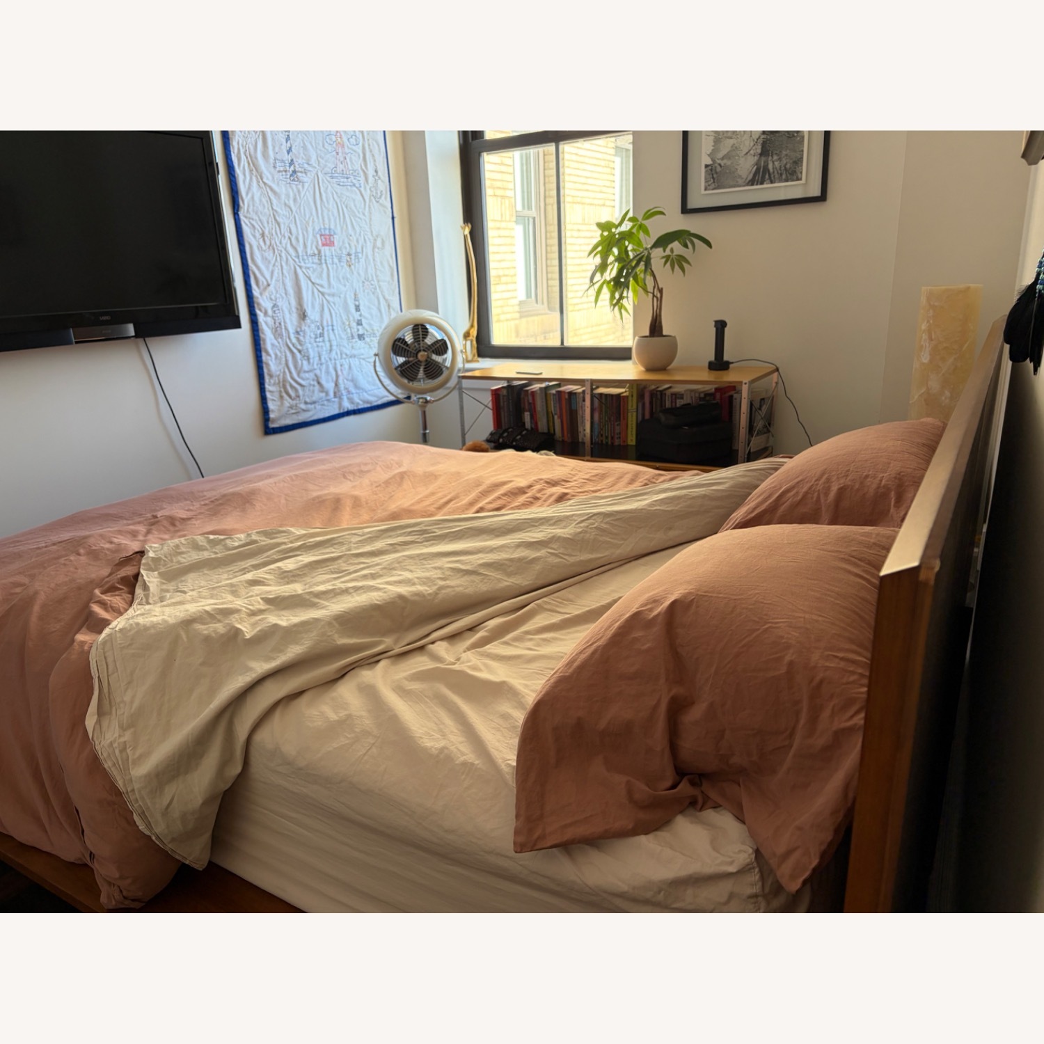 West Elm Mid Century Modern Queen Bed - image-10
