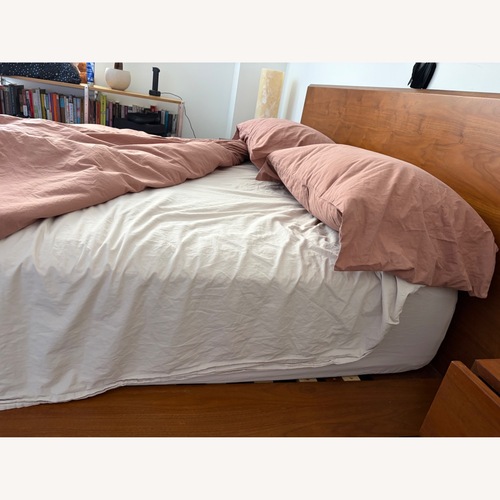 Used West Elm Mid Century Modern Queen Bed for sale on AptDeco
