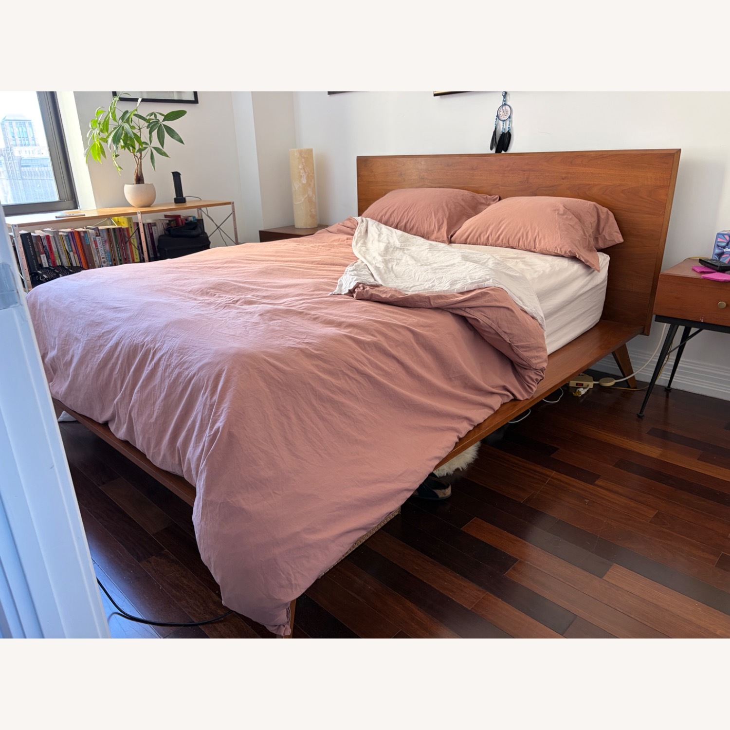 West Elm Mid Century Modern Queen Bed - image-9