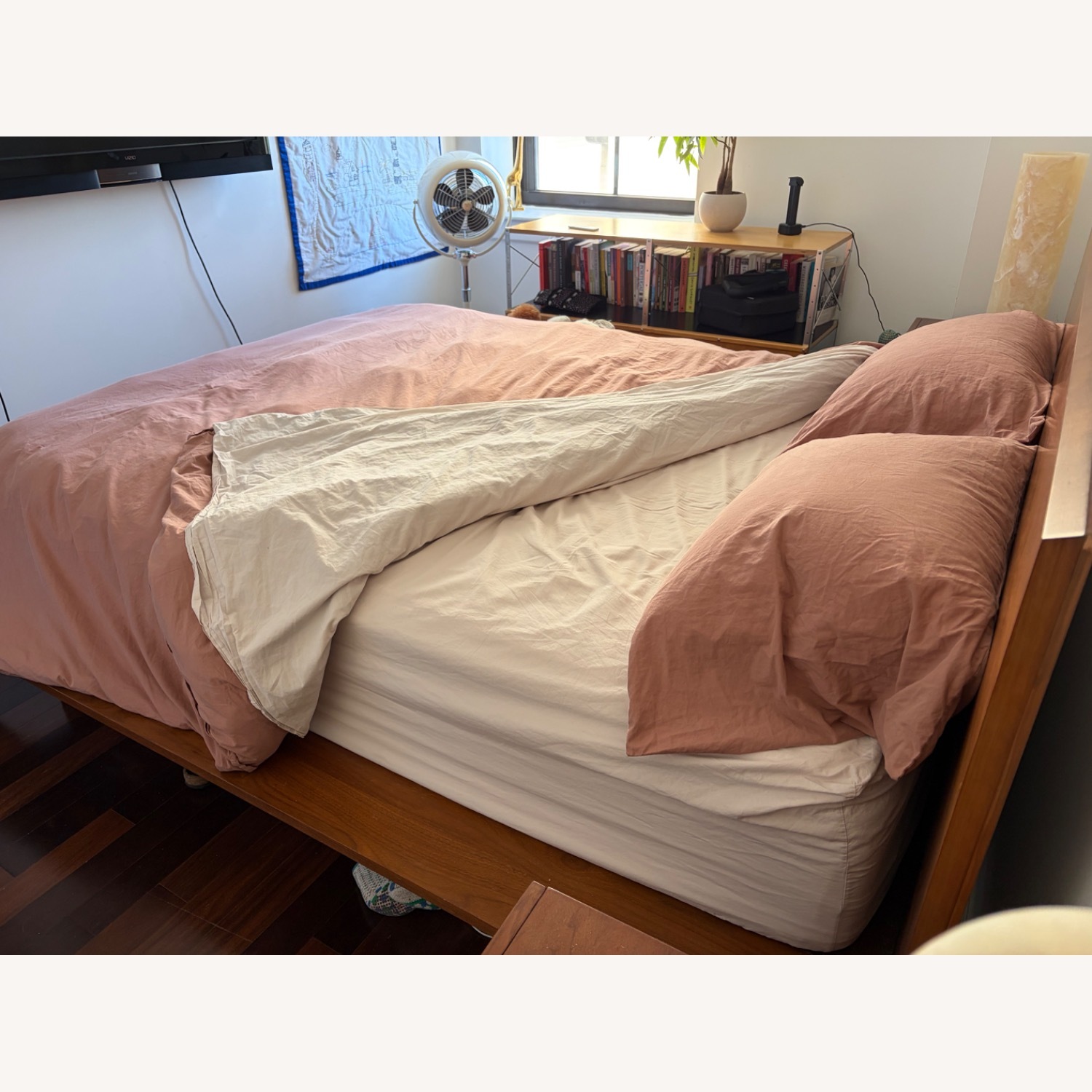 West Elm Mid Century Modern Queen Bed - image-8
