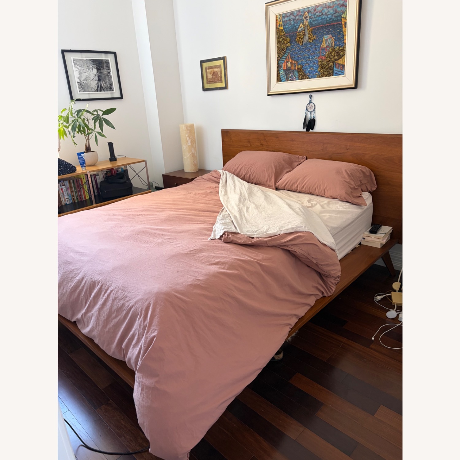 West Elm Mid Century Modern Queen Bed - image-5