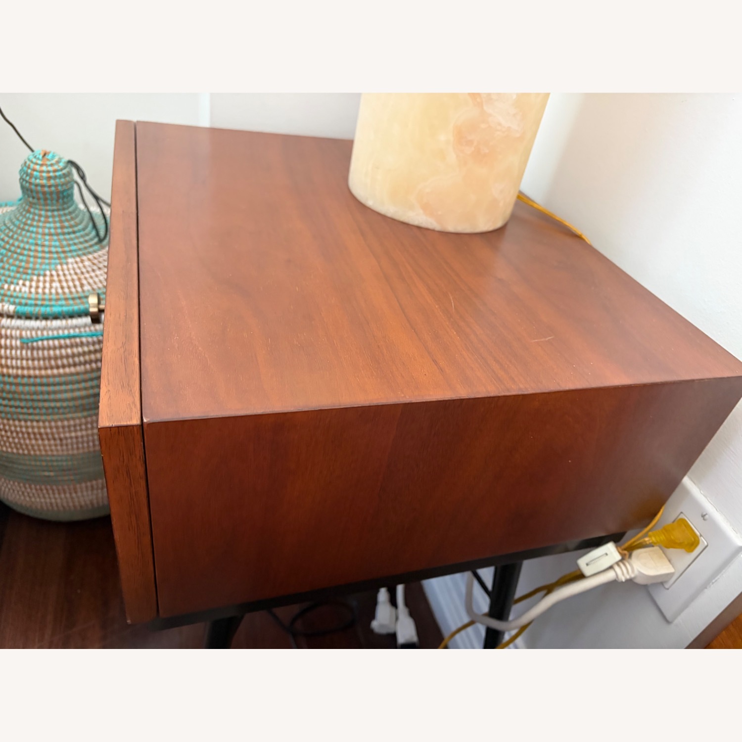 West Elm Mid Century Walnut Paulson Nightstand - image-4