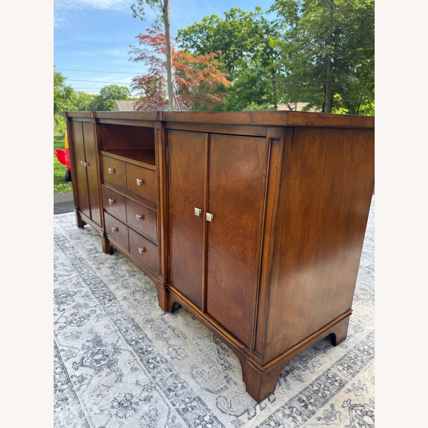 Century Furniture Dark Brown Wood Dresser/console - image-3