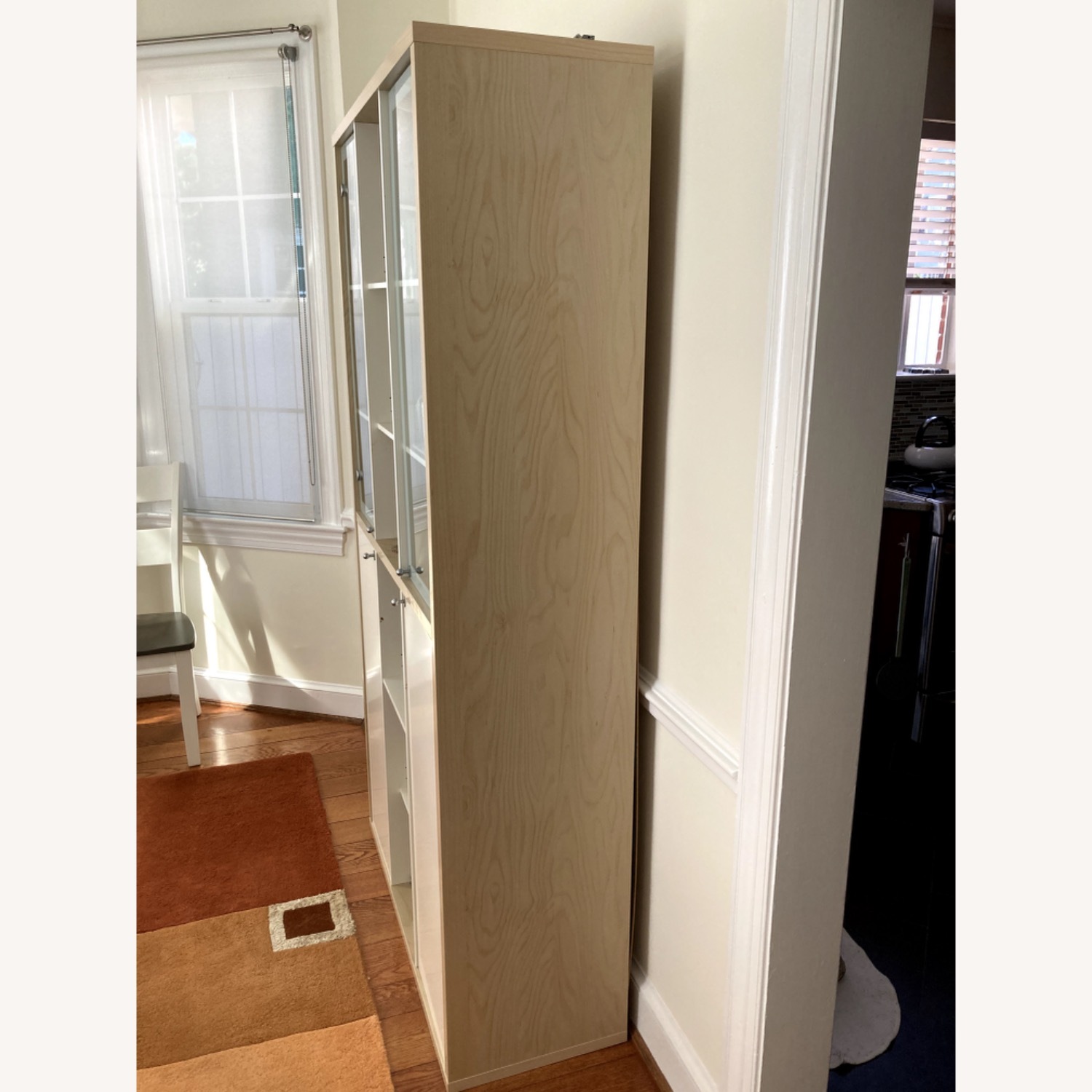 IKEA White Wood Veneer Wall Unit - image-3