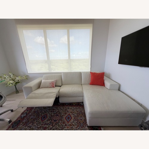 Used Modani Thompson Power Motion Sectional White for sale on AptDeco