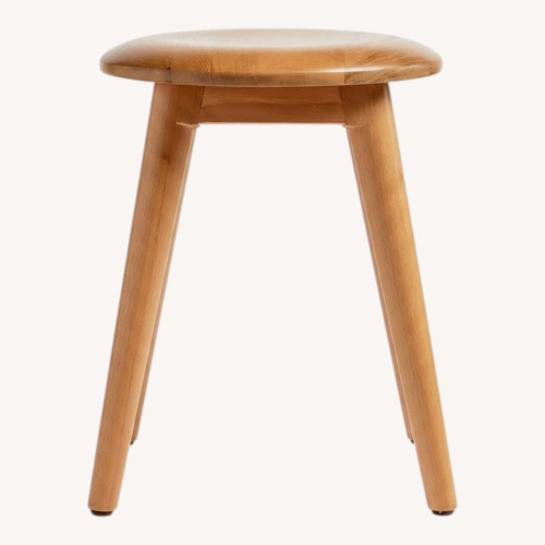 Used Crate & Barrel Tulio Dark Brown Wood Stool for sale on AptDeco