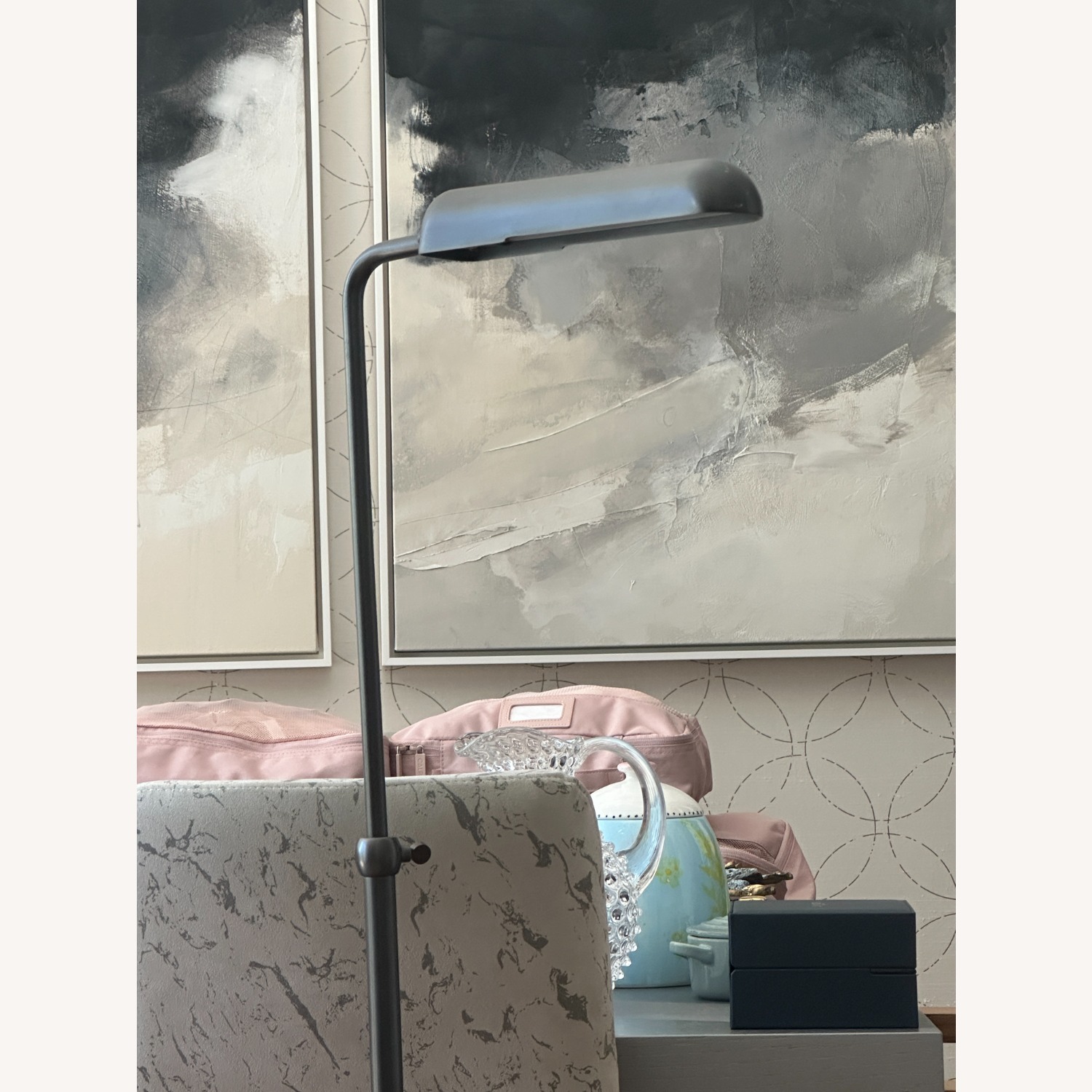 Restoration Hardware Neema Black Floor Lamp - image-1