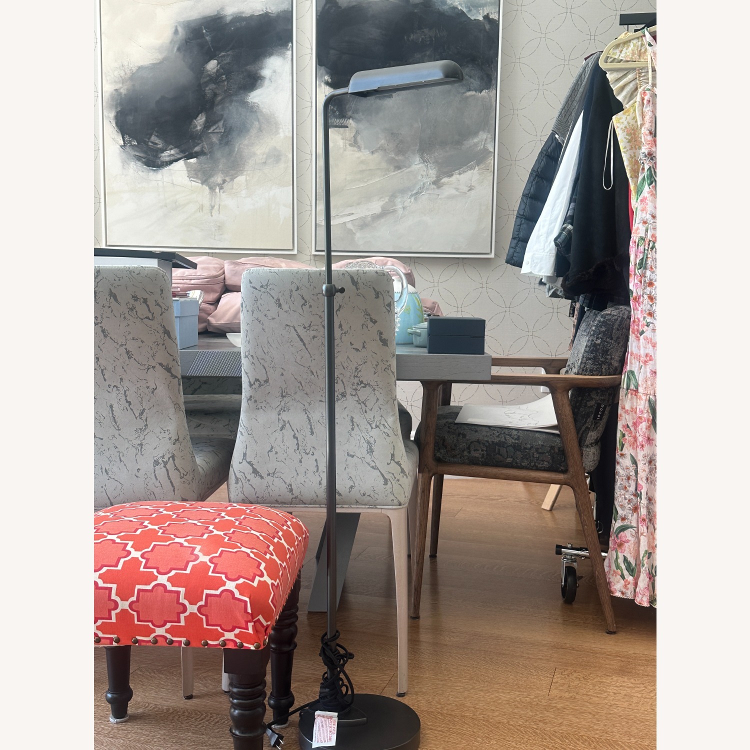 Restoration Hardware Neema Black Floor Lamp - image-3