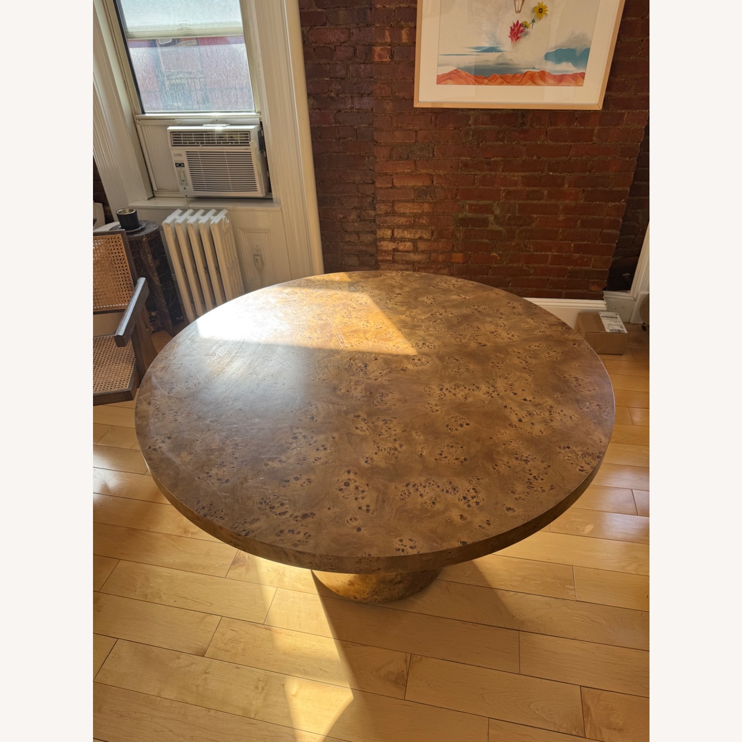 Restoration Hardware Belmont Burl Natural Wood Dining Table - image-2