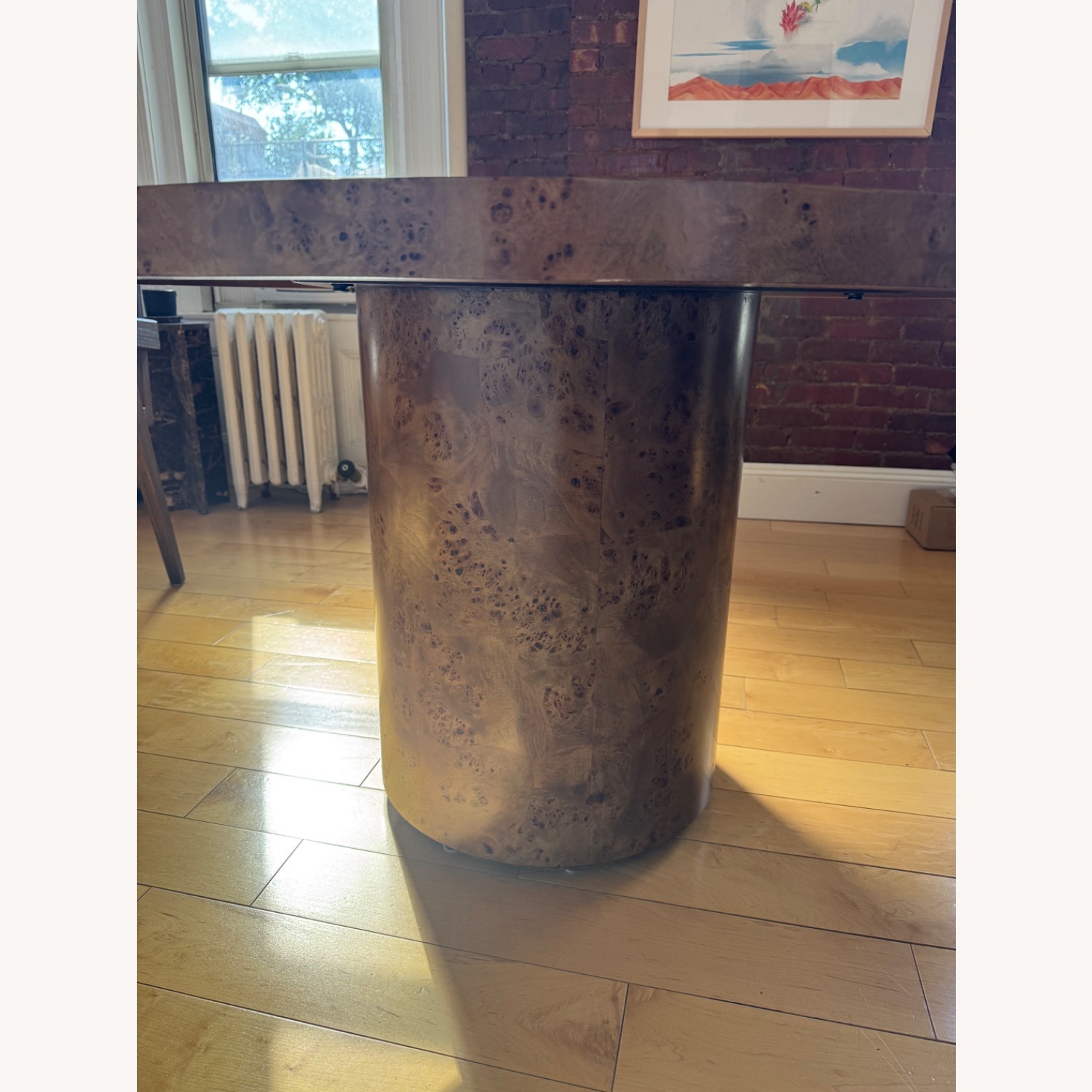 Restoration Hardware Belmont Burl Natural Wood Dining Table - image-3