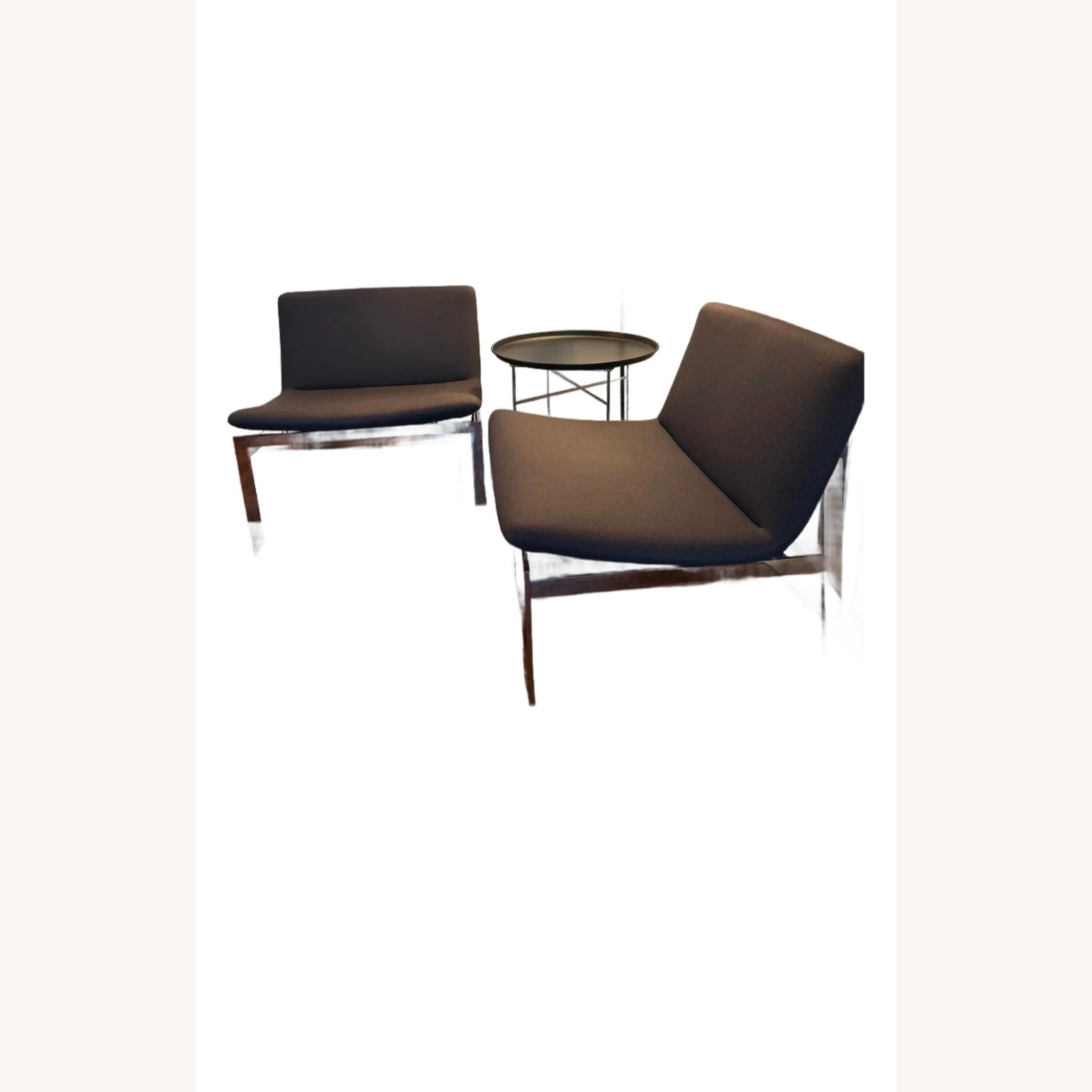 B&B Italia Jeffrey Bernett Blue Fabric Accent Chairs - image-1