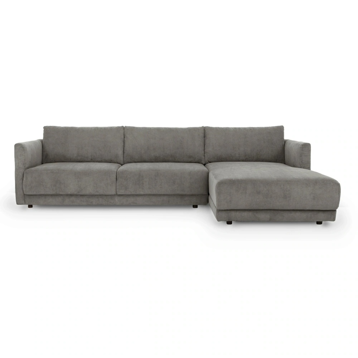 Kardiel Dark Gray Velvet 2 Piece Sectional - image-5
