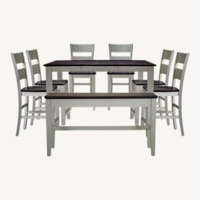 Bob's Discount Furniture White Wood Dining Set