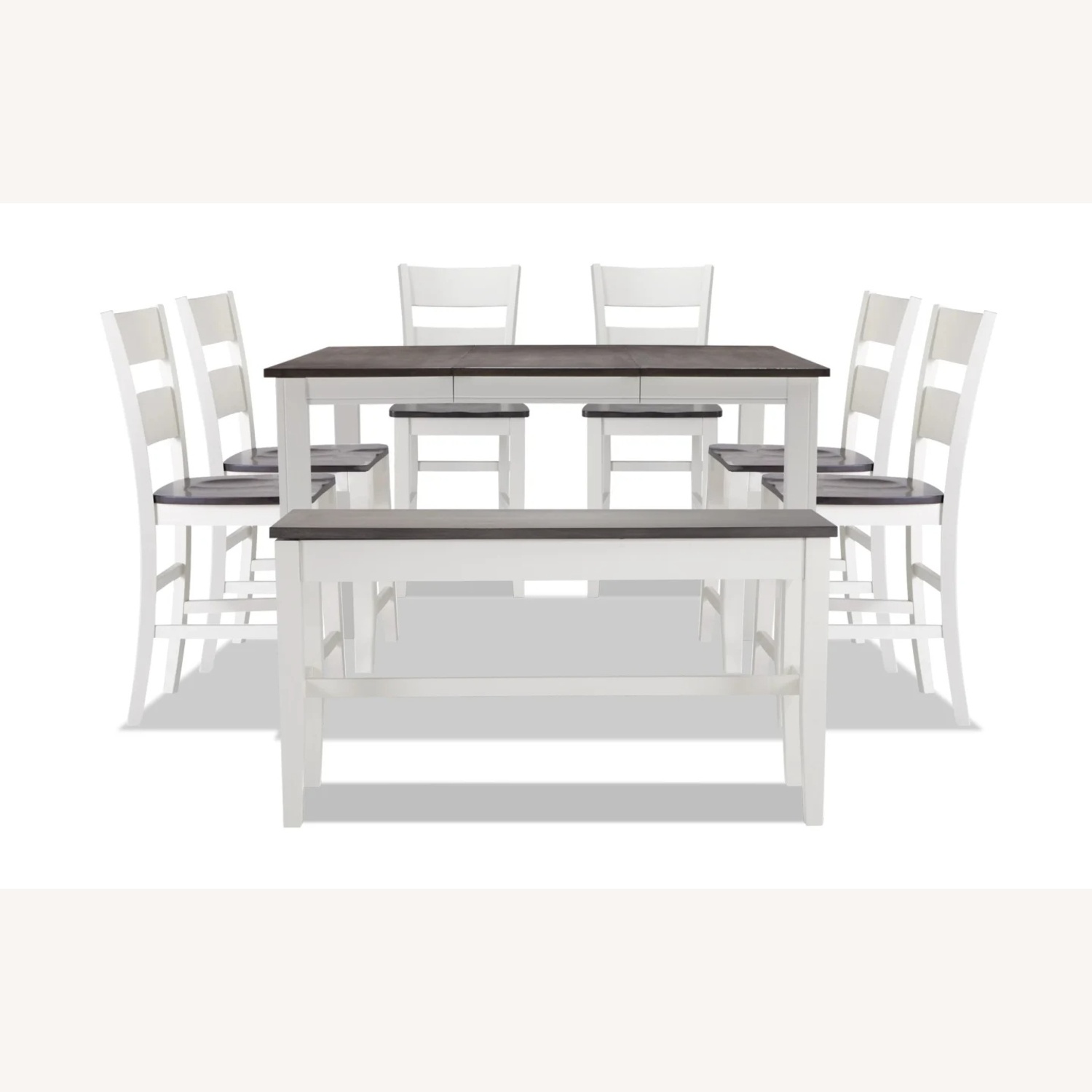 Bob's Discount Furniture White Wood Dining Set - image-4