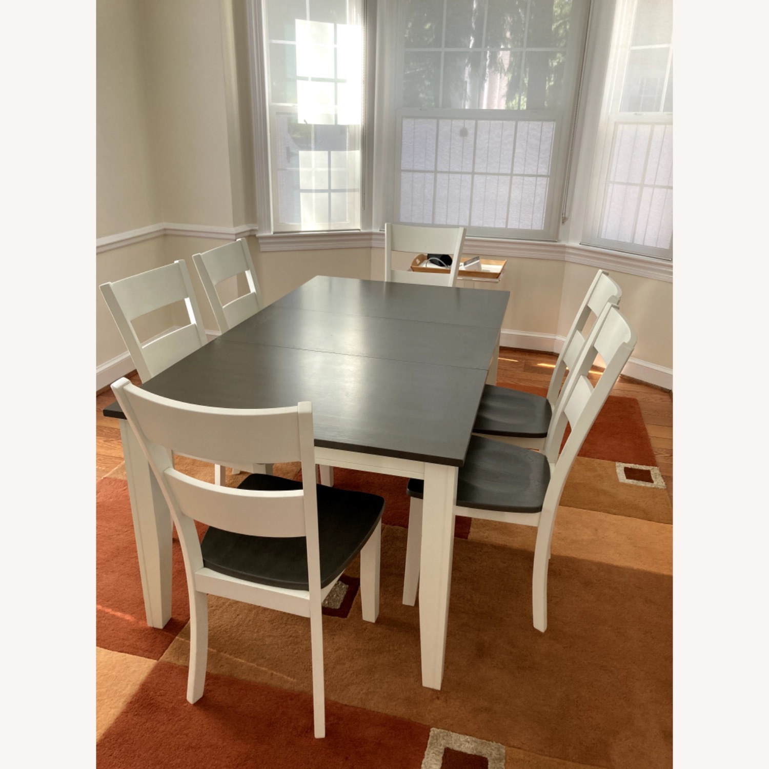 Bob's Discount Furniture White Wood Dining Set - image-1