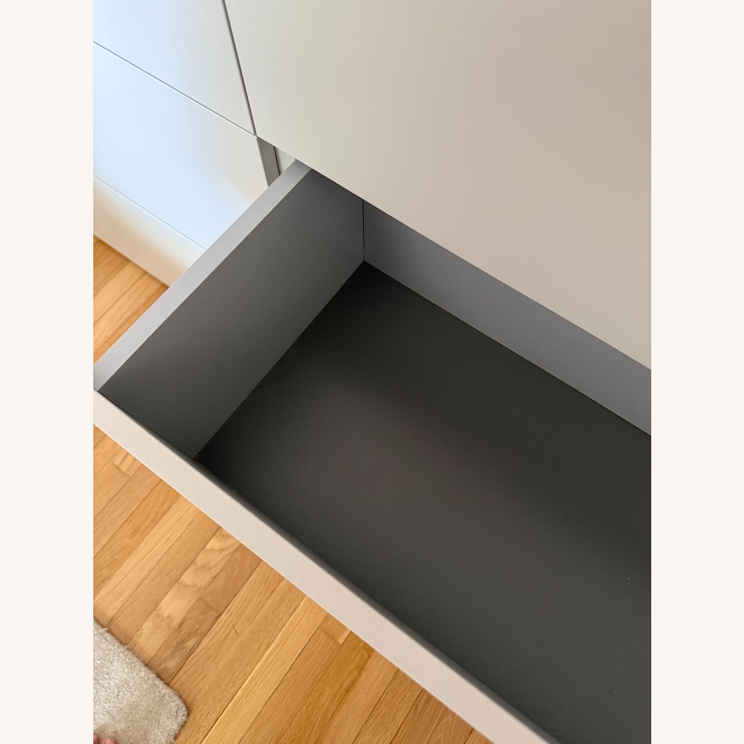 Made in Italy Matte Grey Laquer 6 Drawer Dresser - image-5