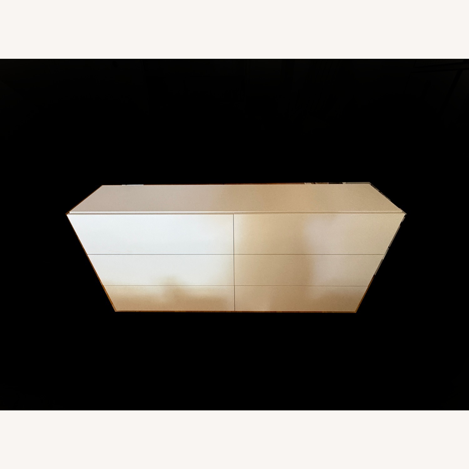 Made in Italy Matte Grey Laquer 6 Drawer Dresser - image-2