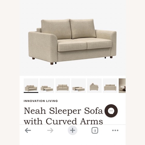 Used Neah Sleeper Sofa with Curved Arm- Queen  for sale on AptDeco