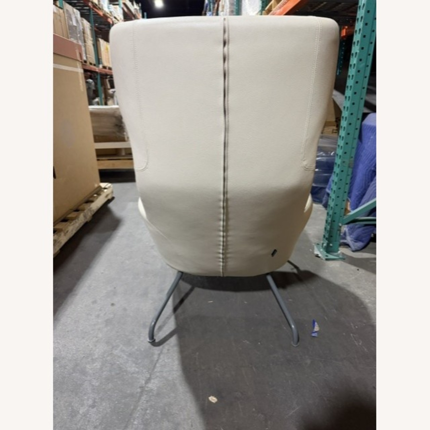 Softline A/S Havanna White Leather Armchair - image-2