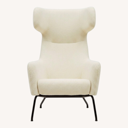 Used Softline A/S Havanna White Leather Armchair for sale on AptDeco