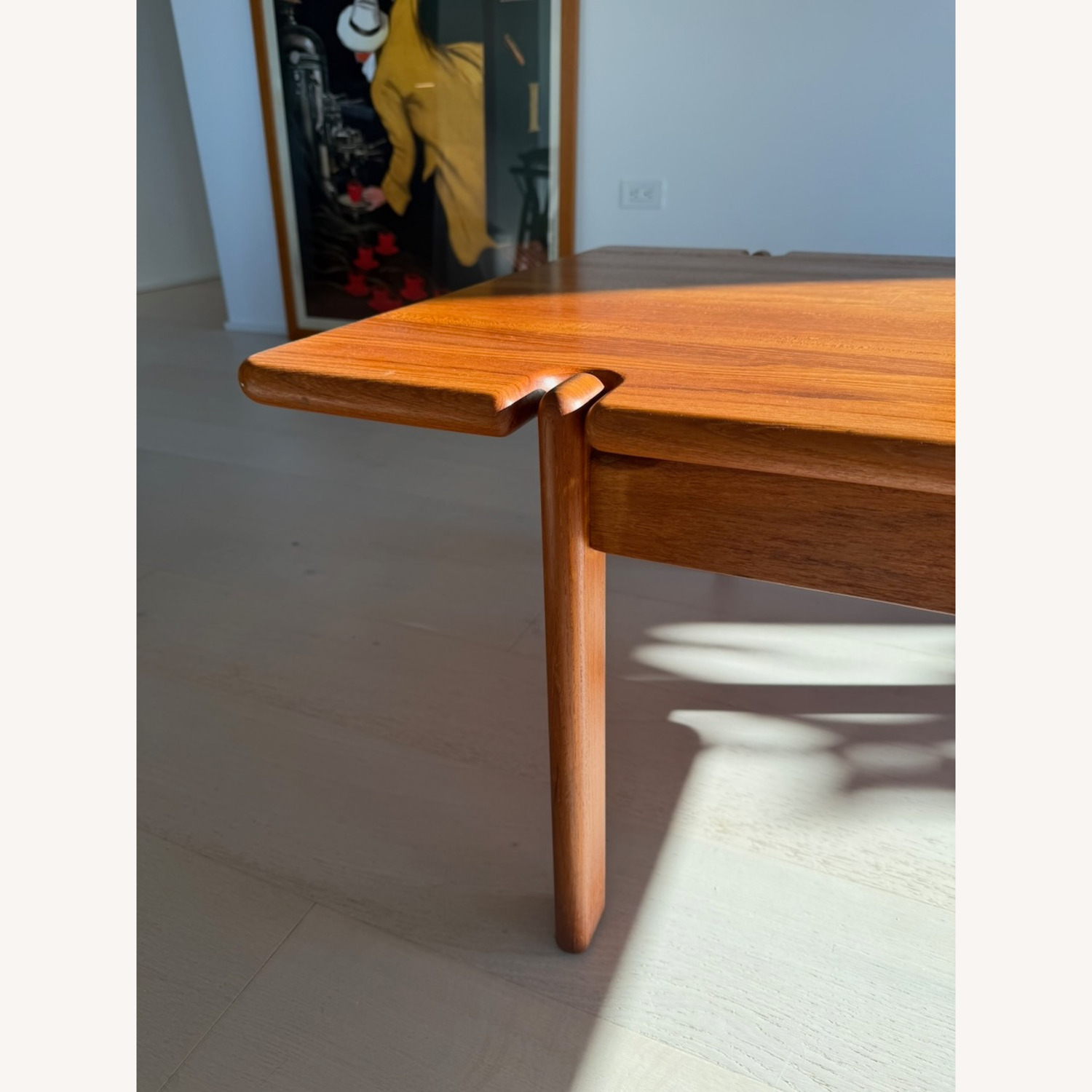 1960s Danish Solid Teak Coffee Table - image-5