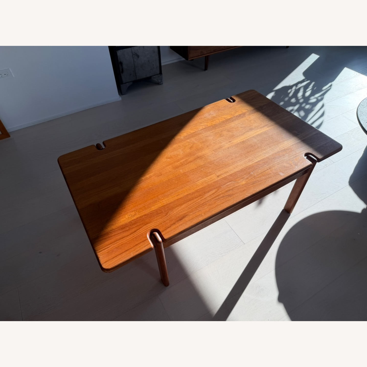 1960s Danish Solid Teak Coffee Table - image-2